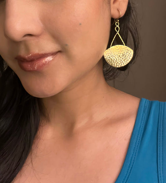 Golden Horizon Statement Earrings