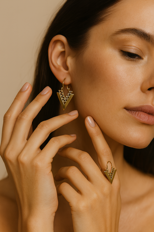 Golden Vortex Earrings