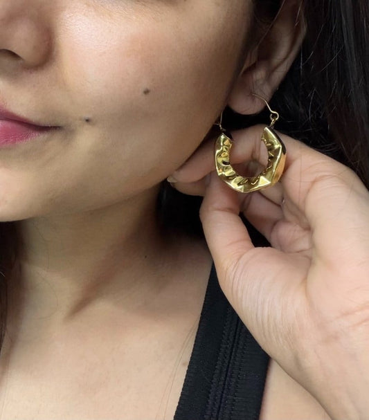 Naarya Jewels Swarn Loop Earring (Anti Tarnish)