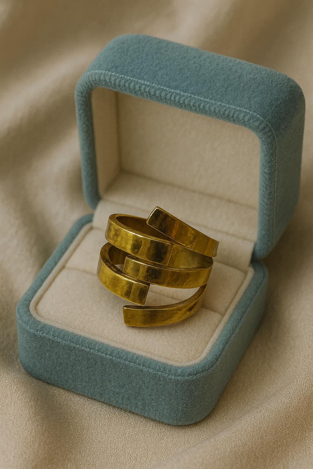 Golden Spiral Wrap Ring