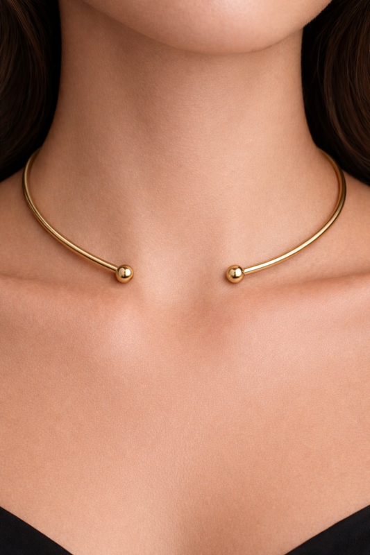 Minimal Radiance Choker Necklace