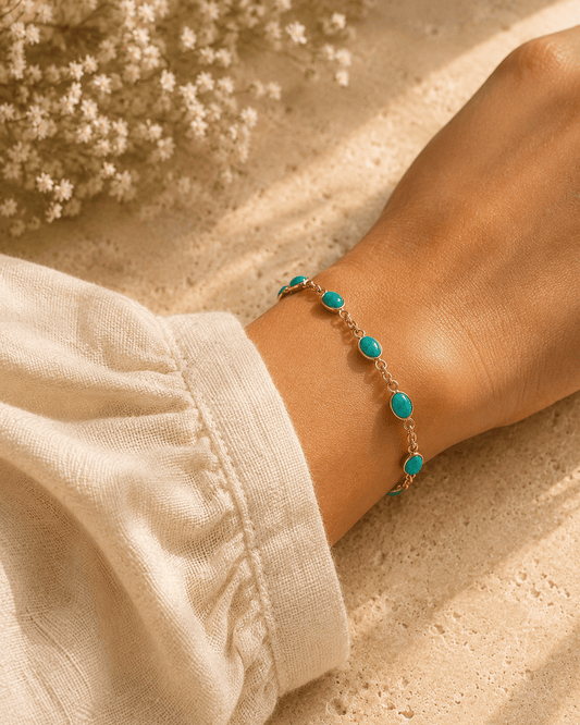 Aegean Turquoise gemstone Bracelet