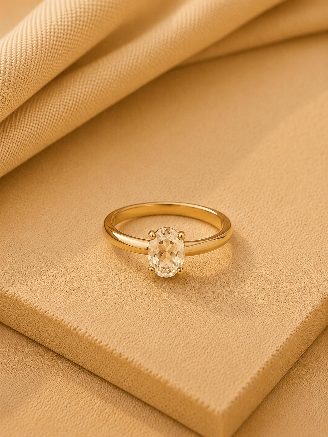 Naarya Jewels 12 / Citrine Amber Ember Garnet Ring