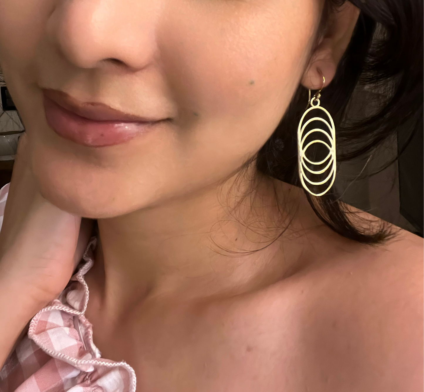 Golden Orbit Statement Earrings