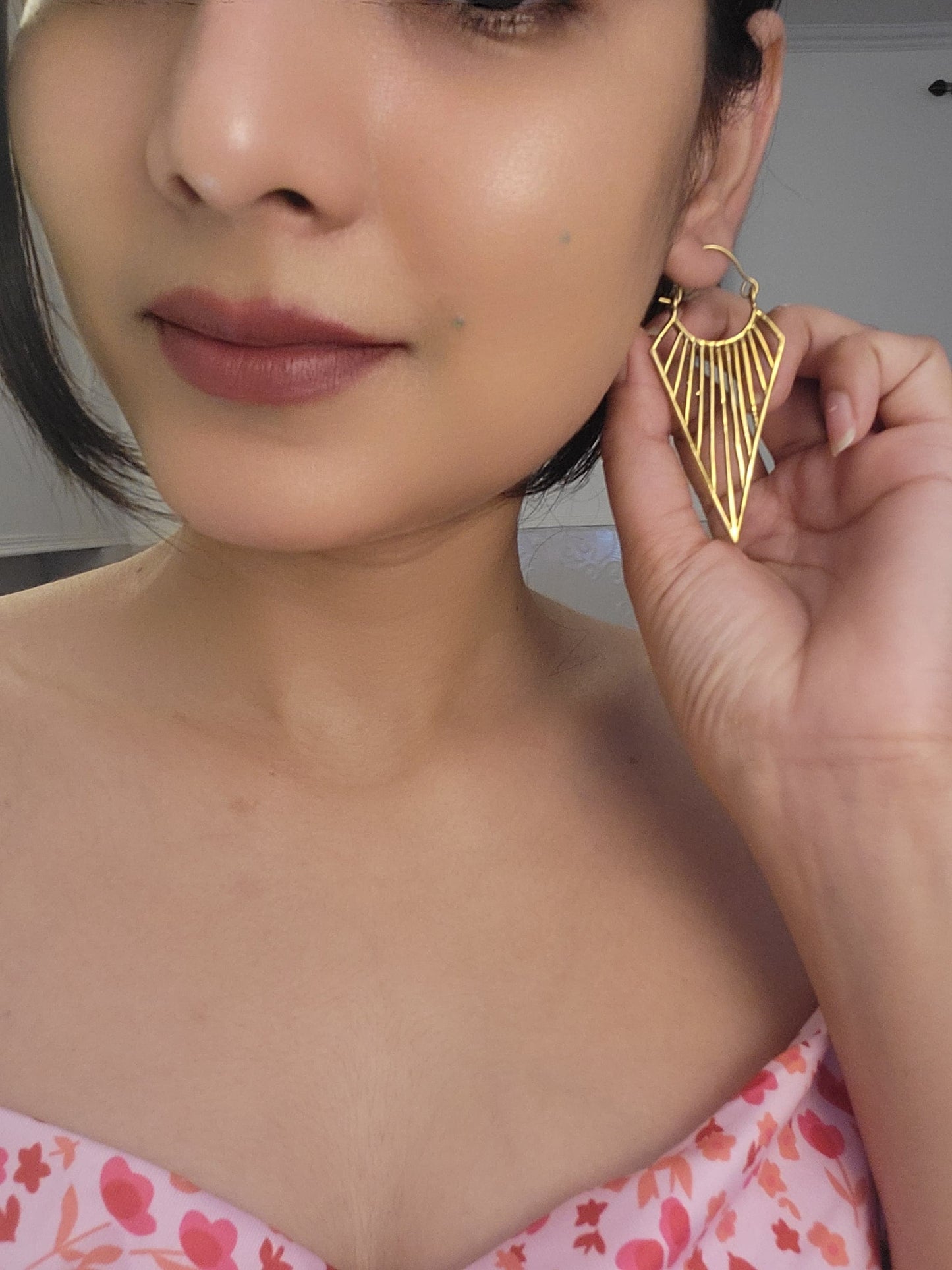 Golden Glow Earring Combo (Anti Tarnish)
