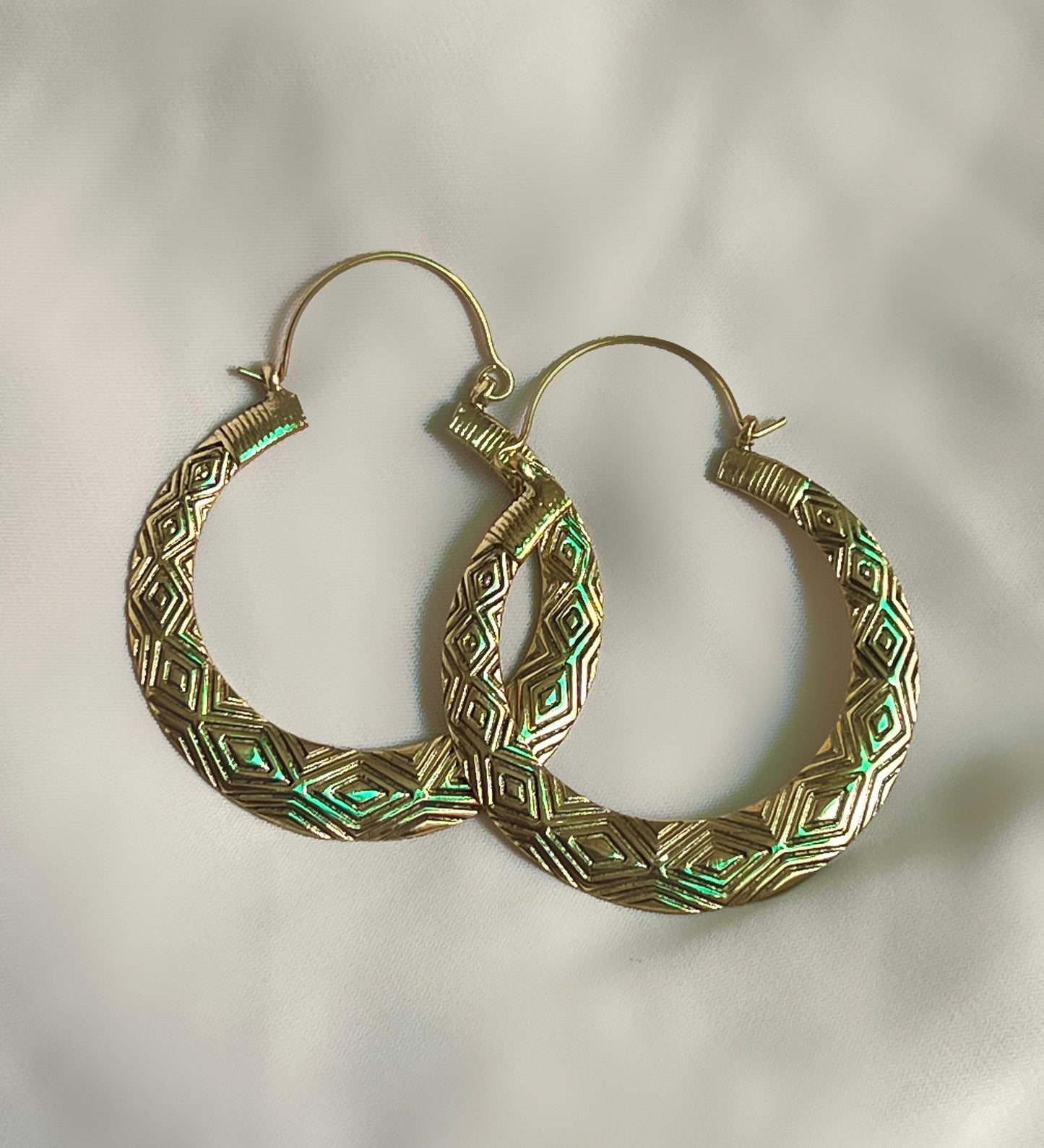 Artisan Crafted Gold Hoop Combo