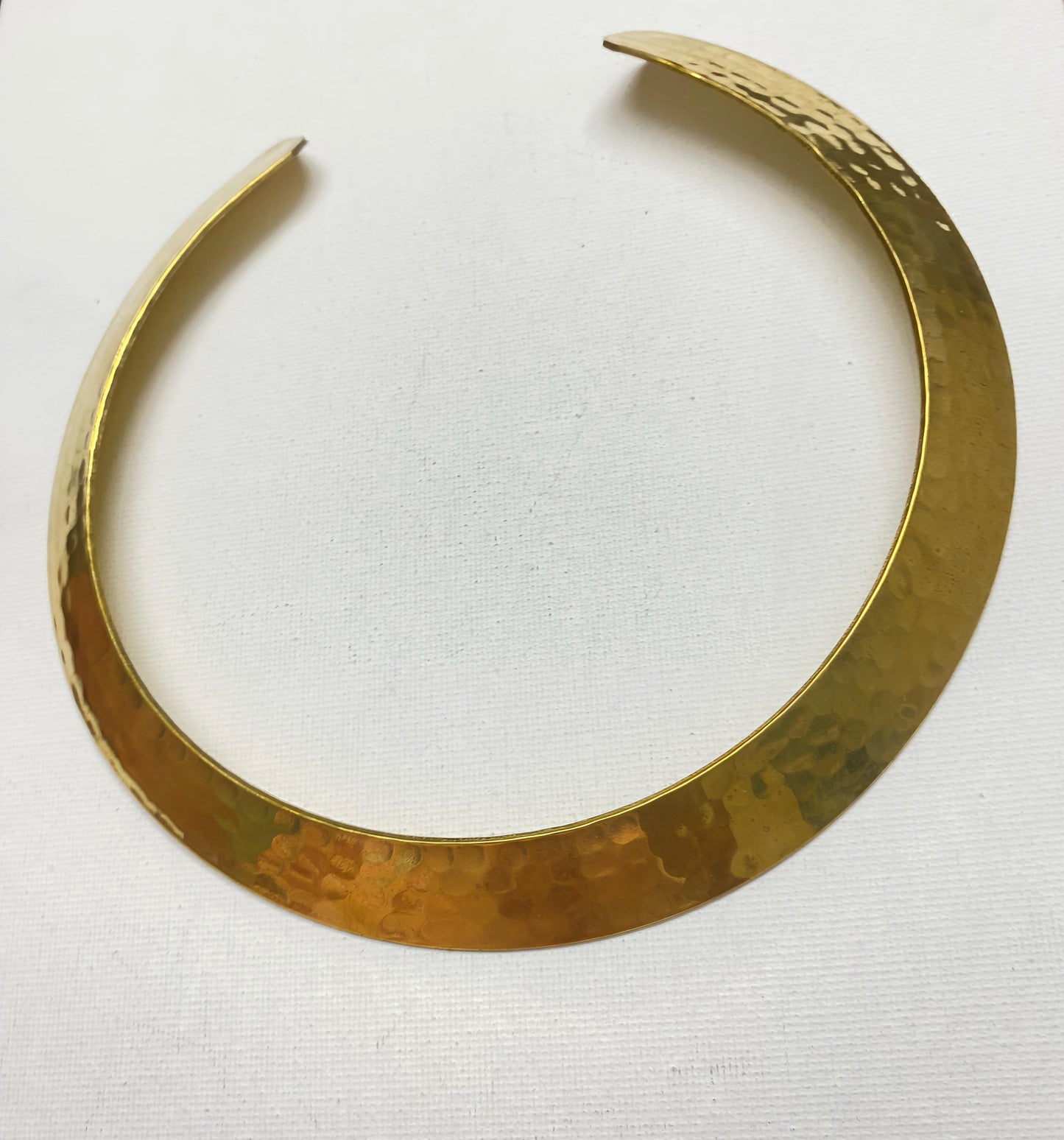 Hammered Glory – Statement Set (Earrings + Choker + Cuff) (Anti Tarnish)