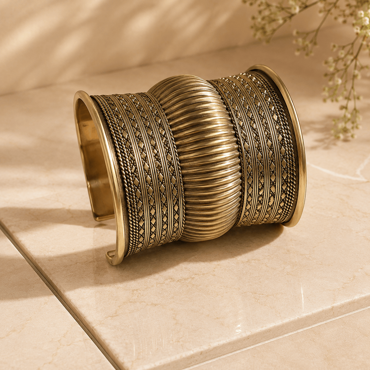 Naarya Jewels Regalia Tribal Cuff (Anti Tarnish)