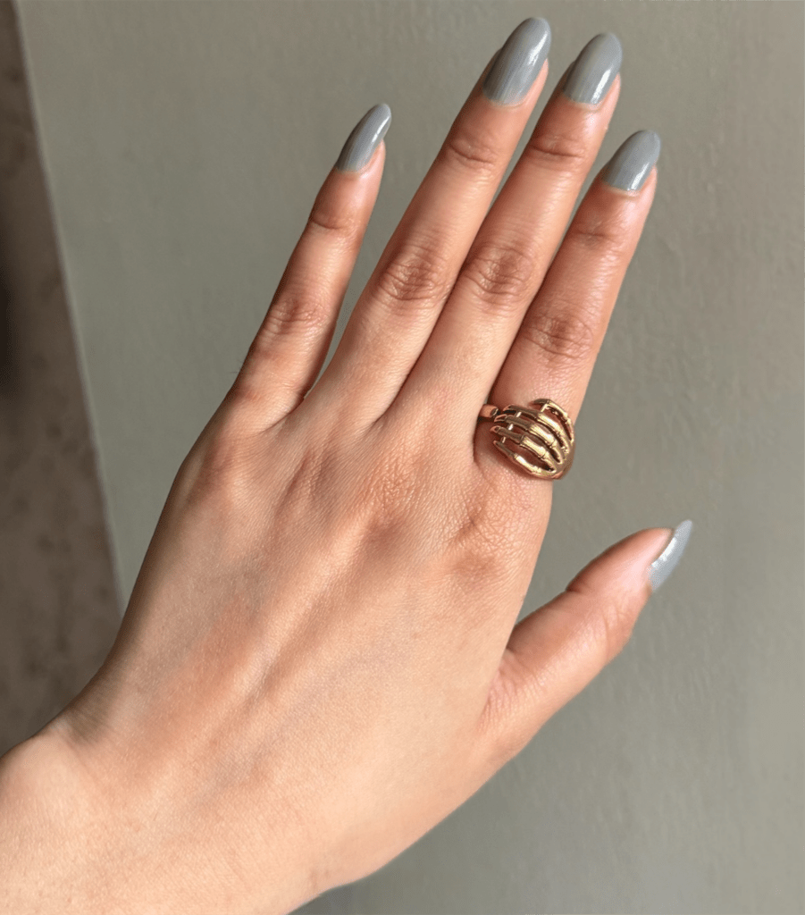 Naarya Jewels Skeleton Hand Ring( Anti Tarnish)
