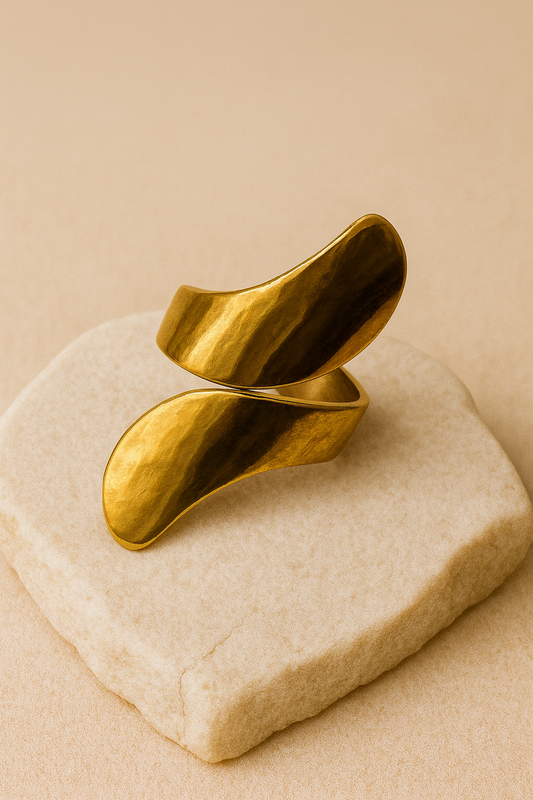 Fluid Wave Wrap Ring