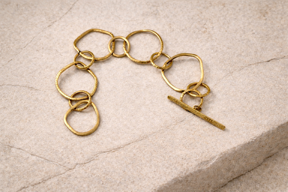 Abstract Hammered Bracelet | Anti-Tarnish | Lightweight | Everyday Statement