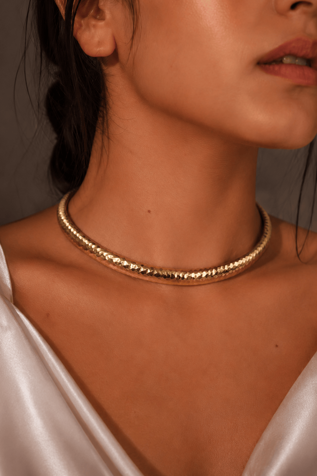 Naarya Jewels Serpentine Gold Armor Necklace (Anti Tarnish)