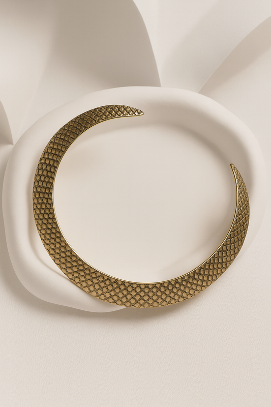 Aurelia Scaled Gold Collar