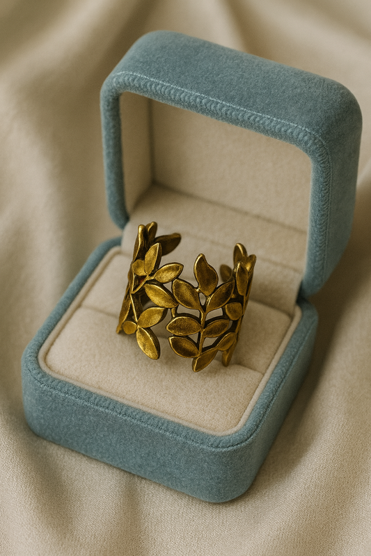 Leaf Vine Statement Ring