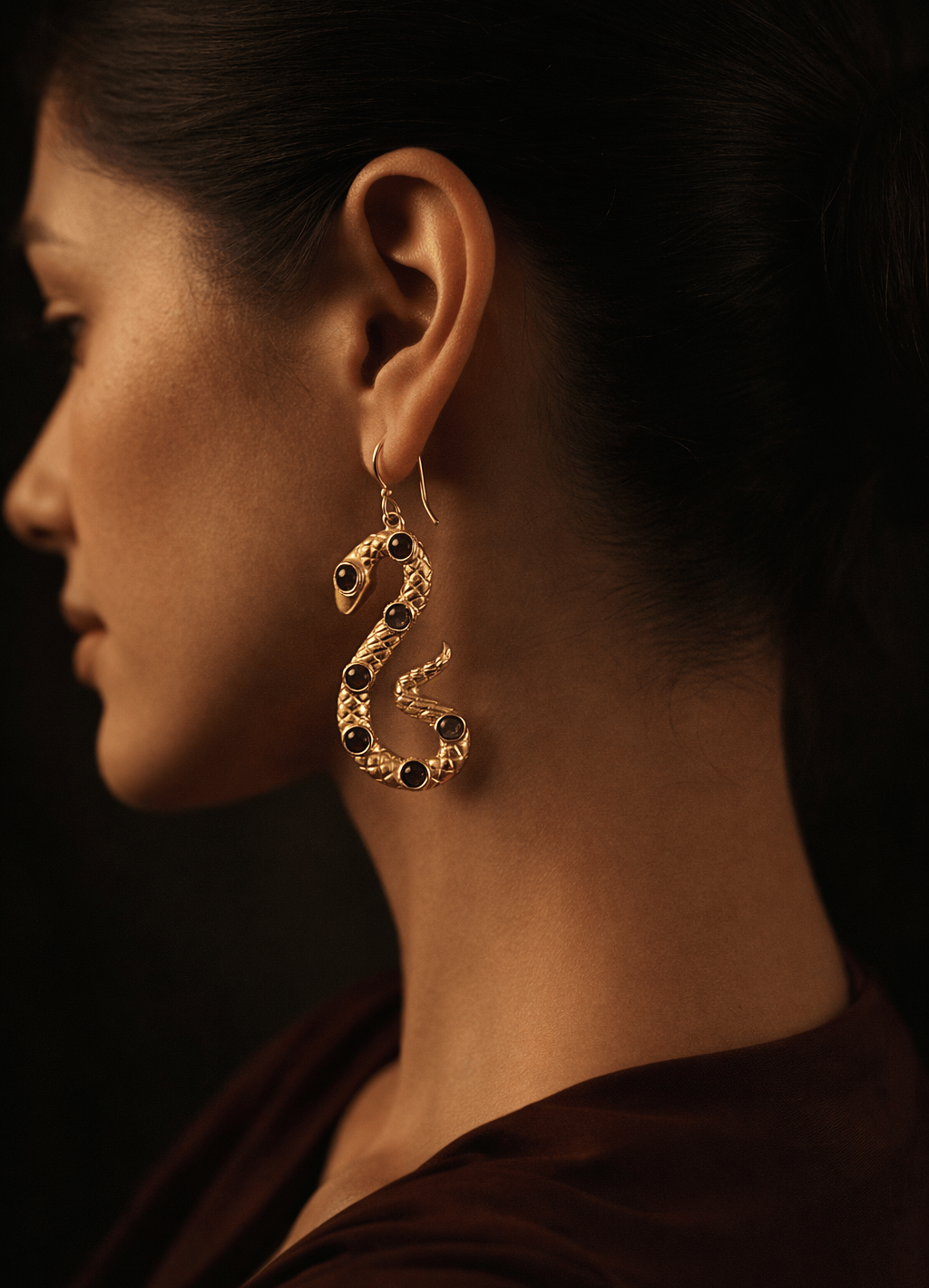Naarya Jewels Amethyst stones earrings Venomous Amethyst Earrings