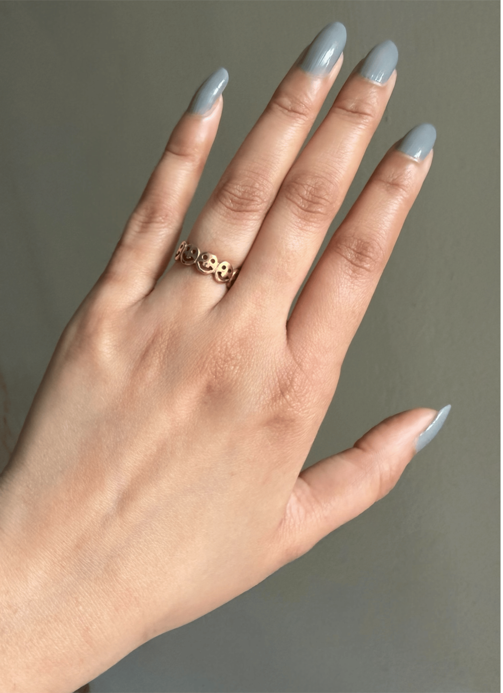Naarya Jewels Smiley Band Ring (Anti Tarnish)