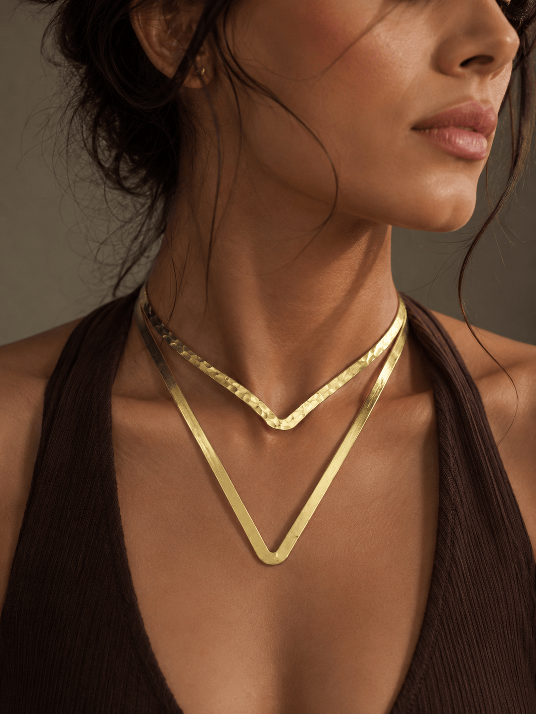 Naarya Jewels Power V Statement Necklace (Anti Tarnish)