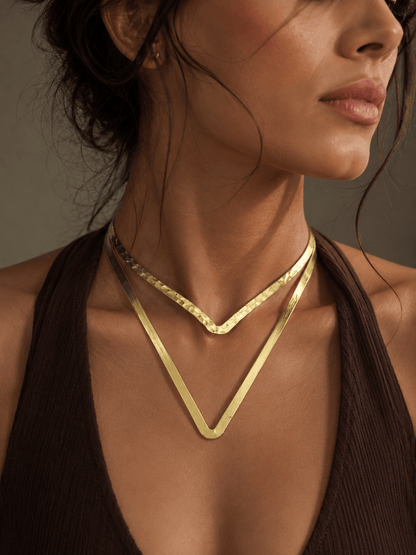Naarya Jewels Power V Statement Necklace (Anti Tarnish)