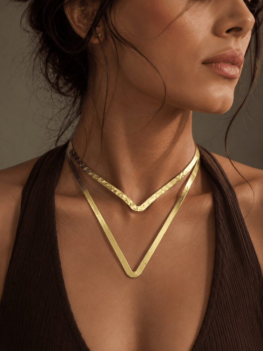 Naarya Jewels Power V Statement Necklace (Anti Tarnish)