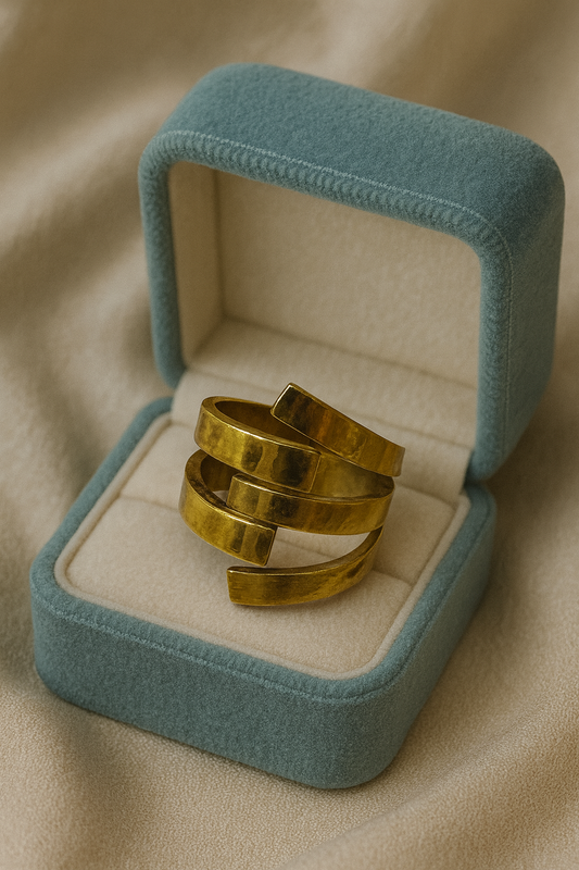 Golden Spiral Wrap Ring