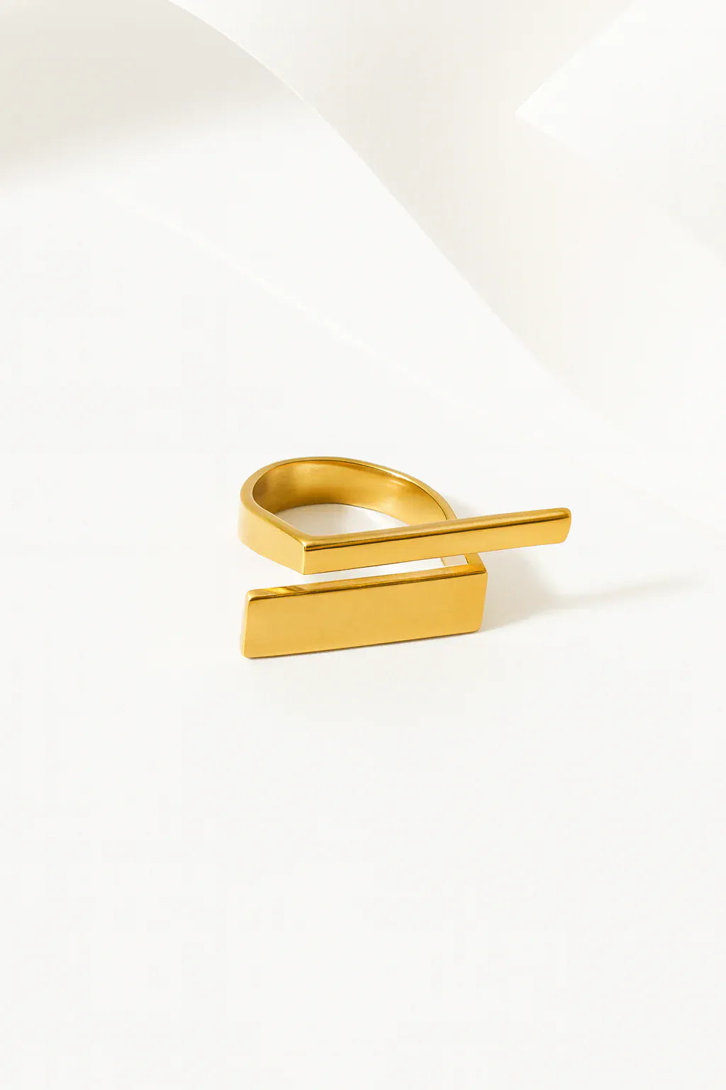 Naarya Jewels Minimalist Bar Gold Ring ( Anti Tarnish)