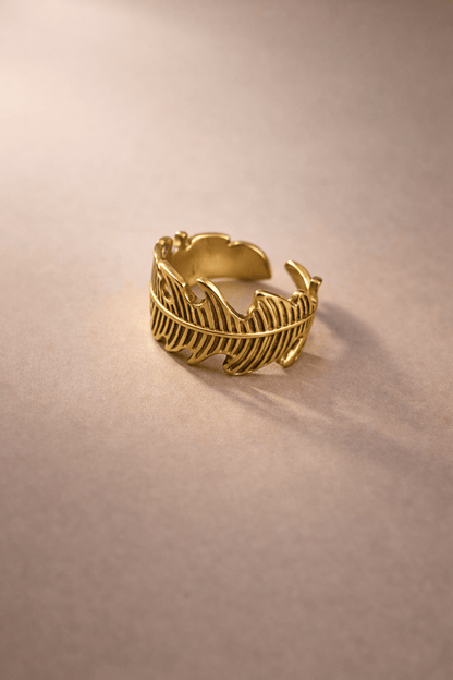 Naarya Jewels Feather Spirit Ring (Anti Tarnish)