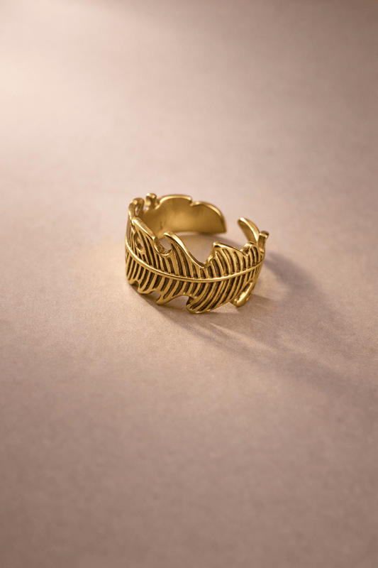 Naarya Jewels Feather Spirit Ring (Anti Tarnish)