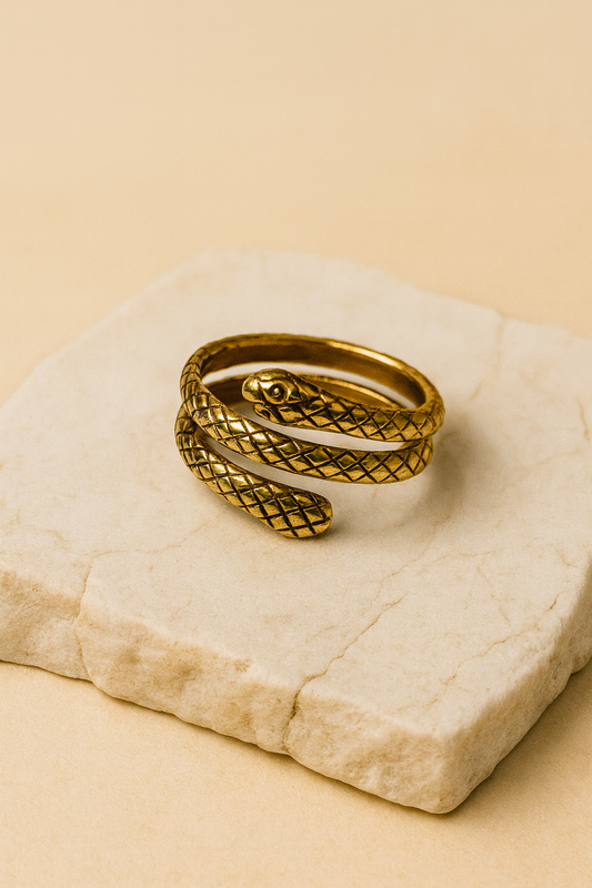 Snake Design Adjustable Ring