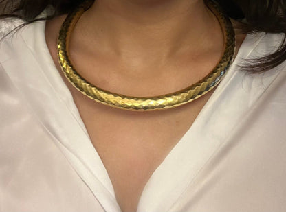 Naarya Jewels Serpentine Gold Armor Necklace (Anti Tarnish)
