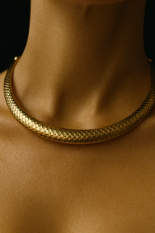Serpentine Gold Armor Choker