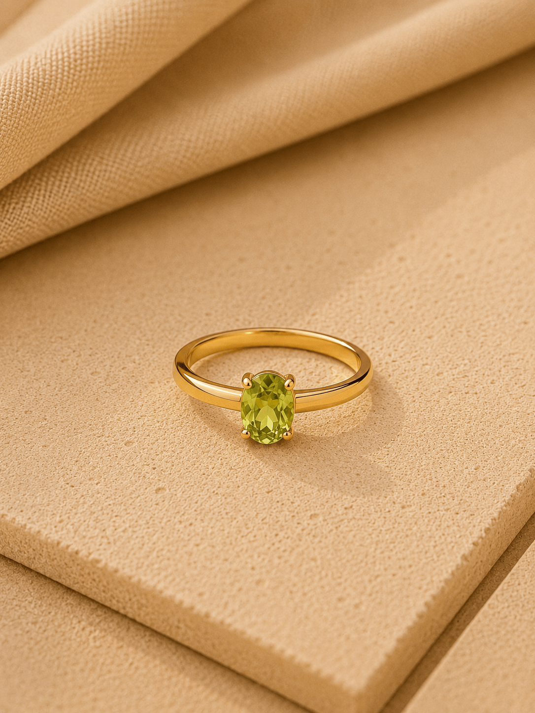 Naarya Jewels 12 / Peridot Amber Ember Garnet Ring