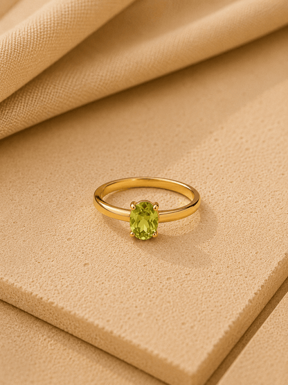Naarya Jewels 12 / Peridot Amber Ember Garnet Ring