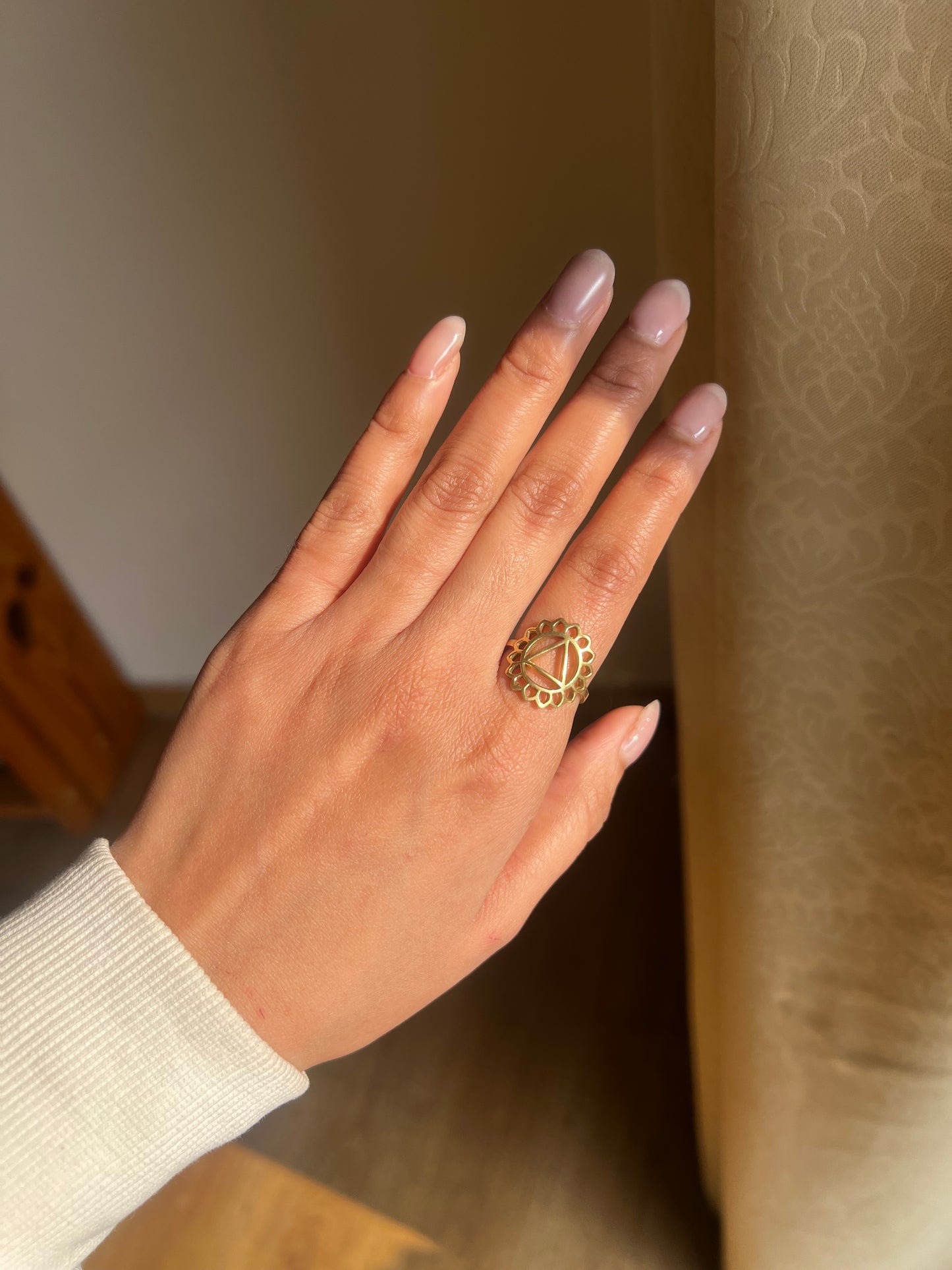 Solar Plexus chakra Symbol Ring