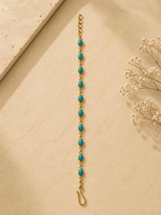 Naarya Jewels Turquoise Signature Pure Gem Bracelet