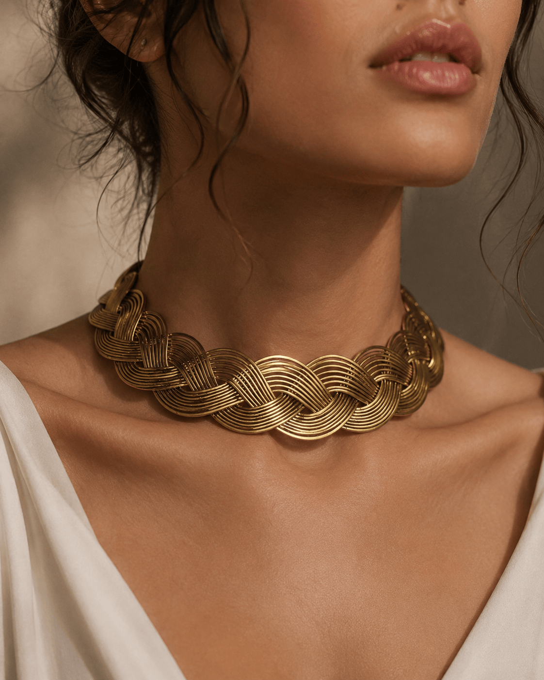 Naarya Jewels Statement Braided Glory Necklace