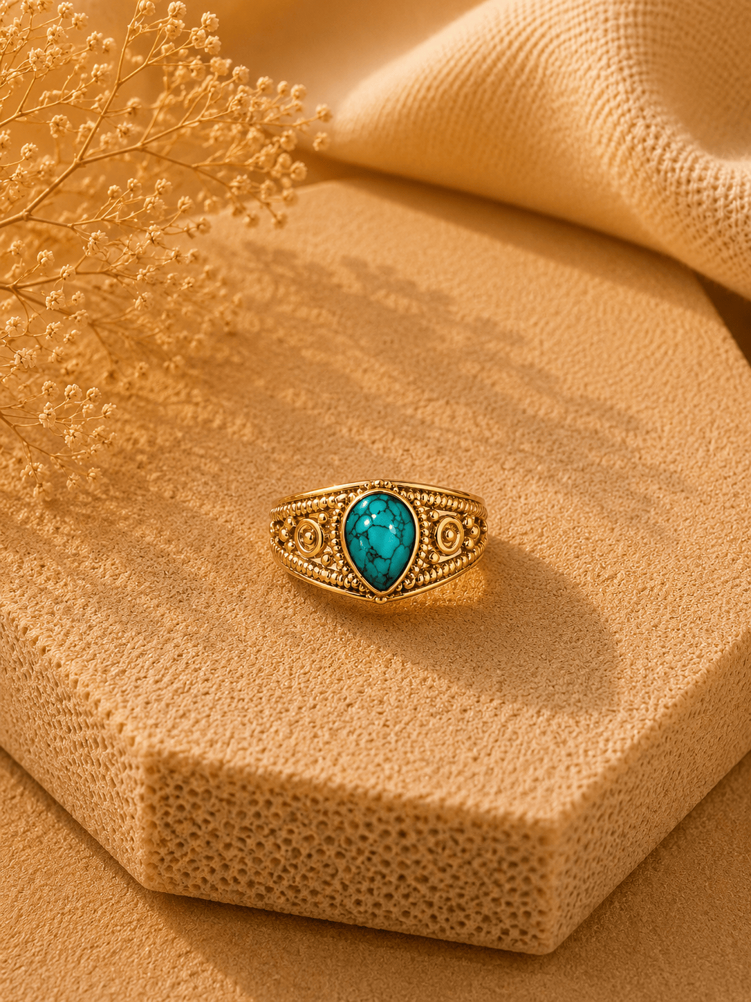 Naarya Jewels Turquoise / 12 Verdant Drop Ring ✨