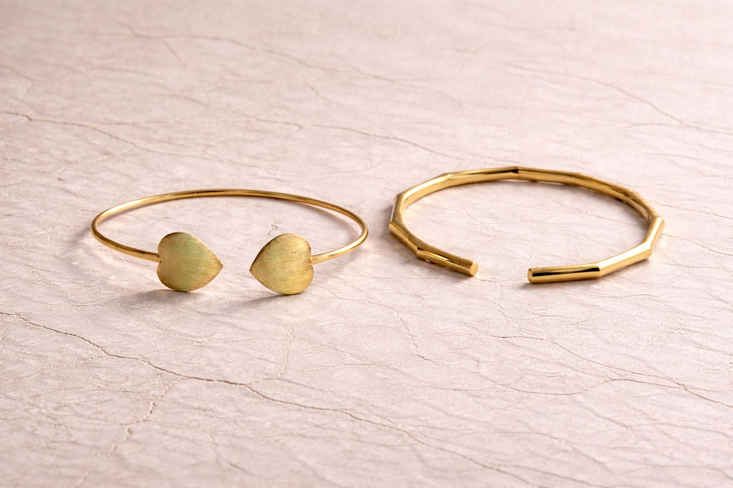 Open Cuff Bangles Combo (Set of 2)| Anti Tarnish)