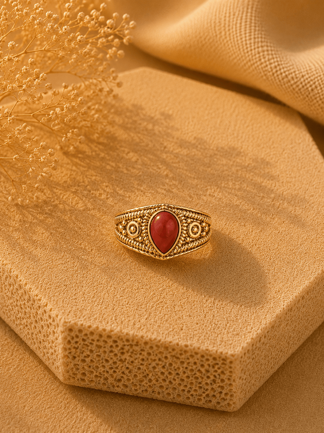 Naarya Jewels Verdant Drop Ring ✨