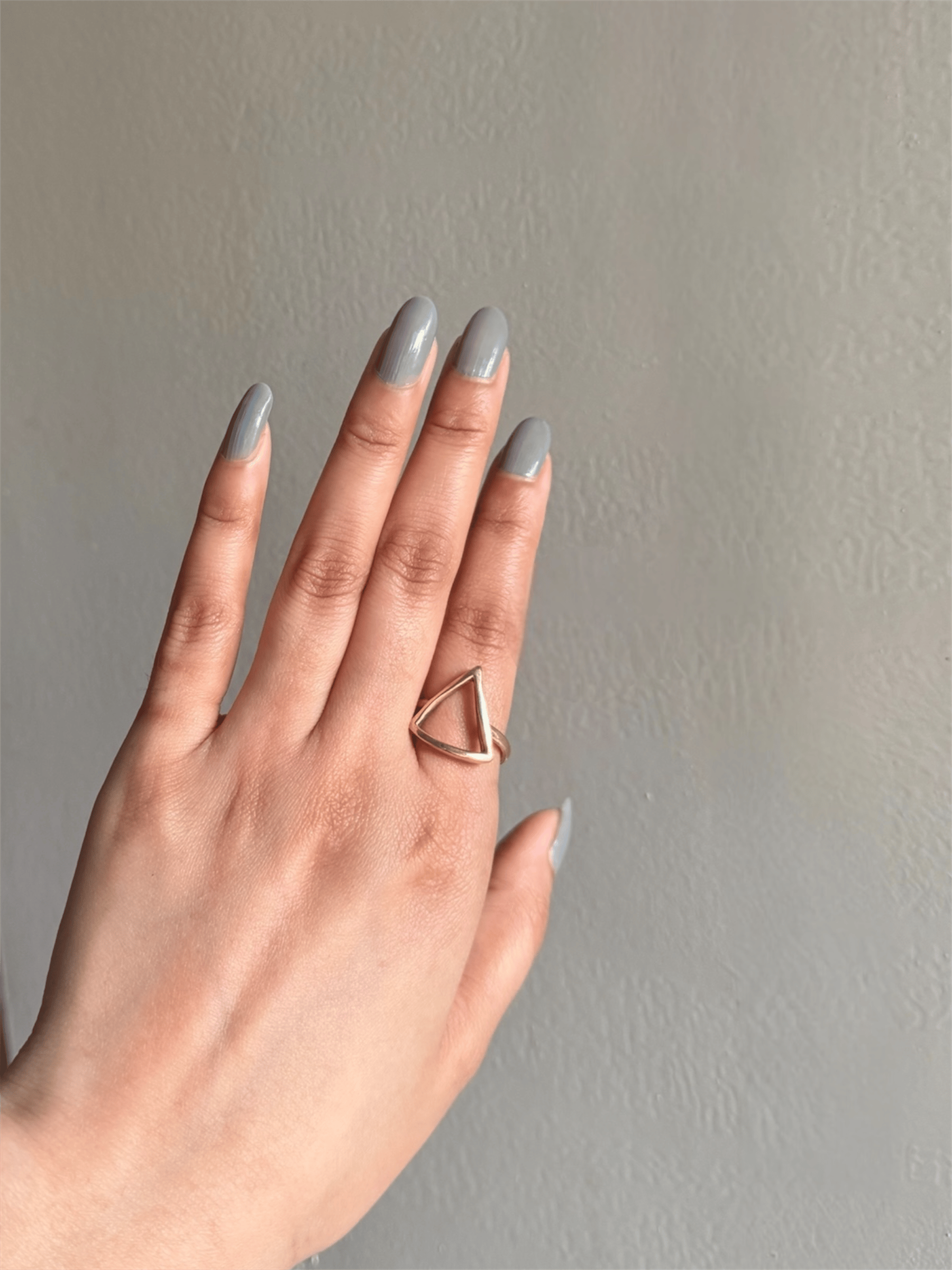Naarya Jewels Geometric Triangle Ring( Anti Tarnish)