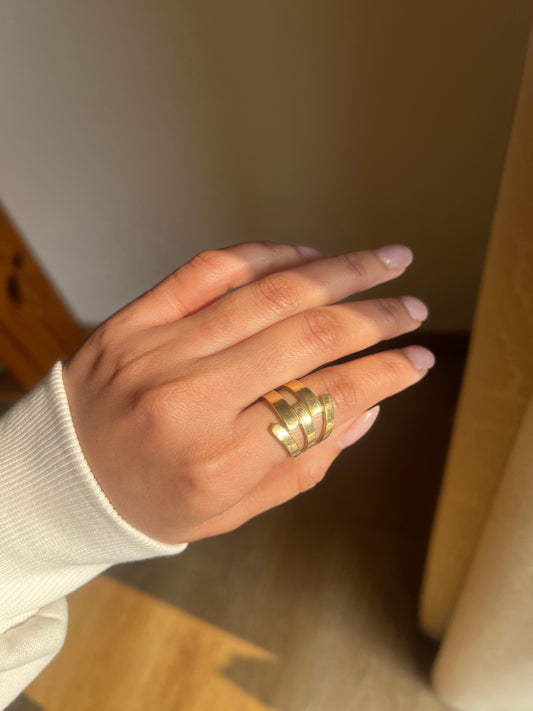 Golden Spiral Wrap Ring
