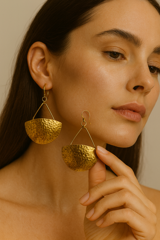 Golden Horizon Statement Earrings