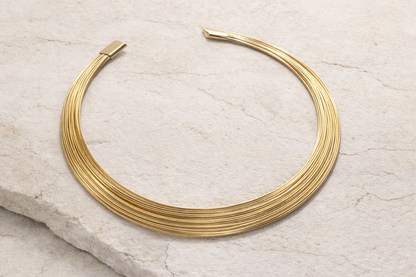 Multi-Wire Strand Collar Necklace (Anti Tarnish)