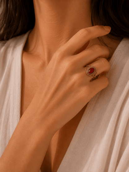 Naarya Jewels Crimson Empress Ring