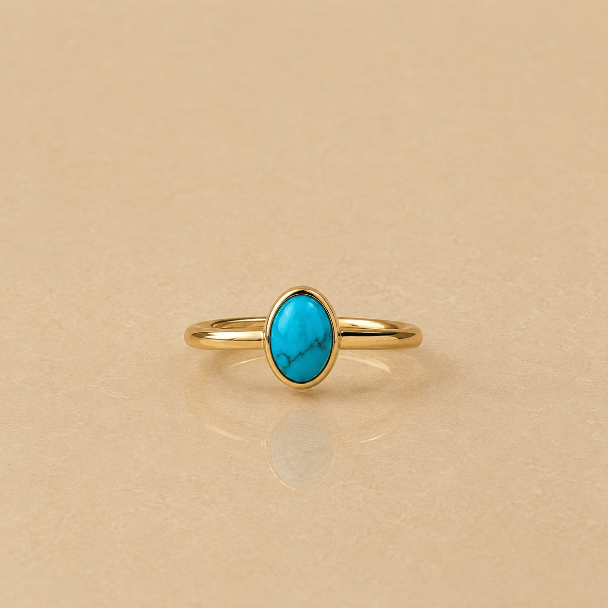 Naarya Jewels Turquoise / 12 Oval natural gemstone