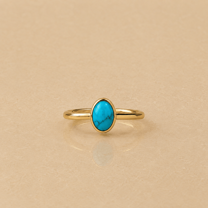 Naarya Jewels Turquoise / 12 Oval natural gemstone