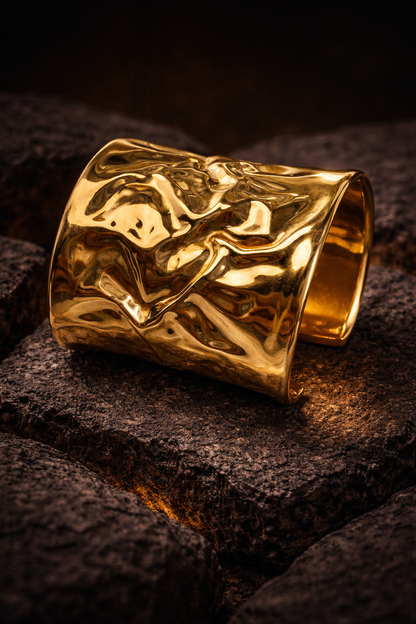 Aurora Molten Cuff Bracelet (Anti Tarnish)