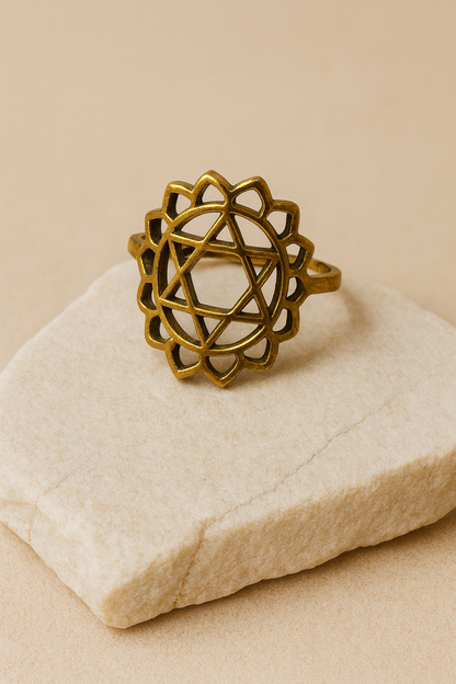 Mandala Sacred Geometry Ring