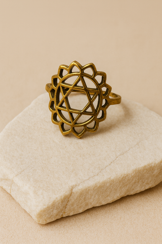 Mandala Sacred Geometry Ring
