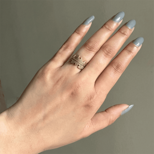 Naarya Jewels Feather Spirit Ring (Anti Tarnish)