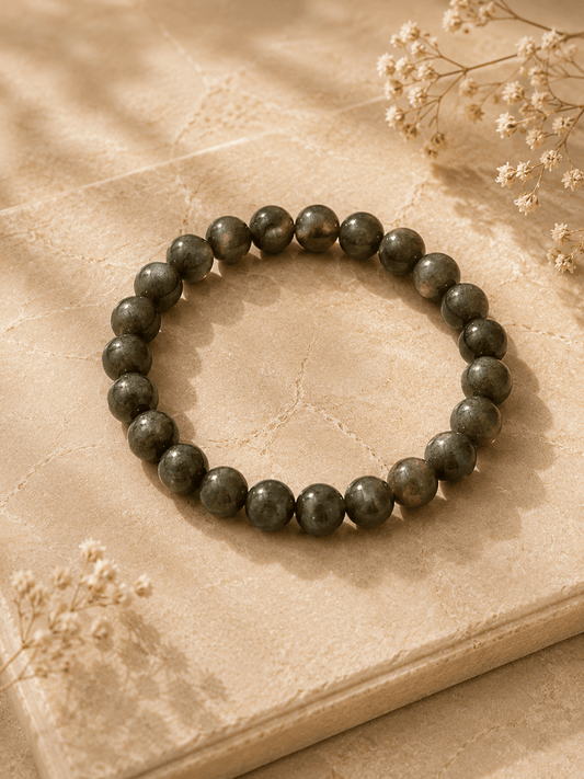 Naarya Jewels Pyrite Tranquil Amethyst / Pyrite  Bracelet